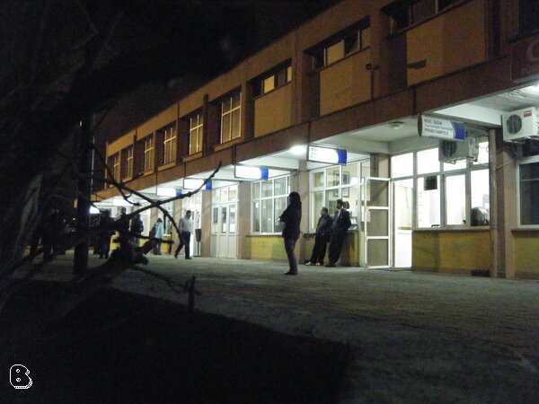 Stazione di Kapıkule di notte